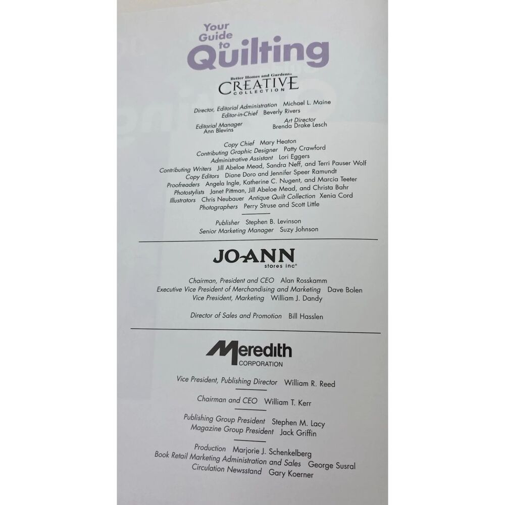 Your Guide to Quilting by Jo Ann Staff (2004, Hardcover) - Picture 4 of 16